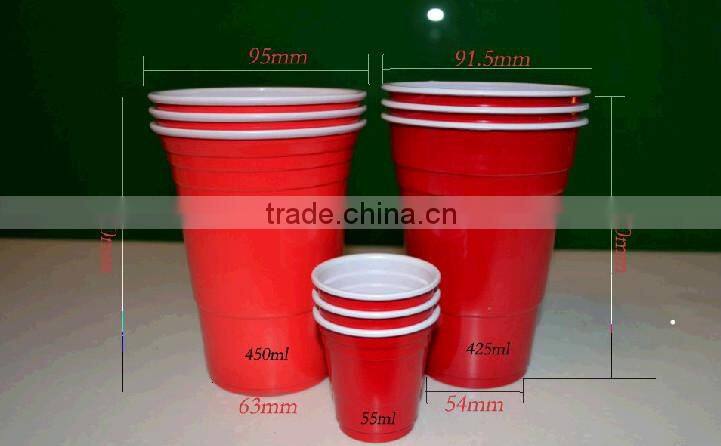16oz cheap disposable plastic cups red plastic beer cups