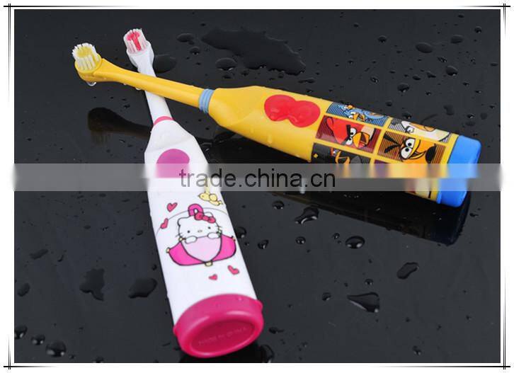 kids Printing Electric Toothbrushes with Changeable Head and Battery