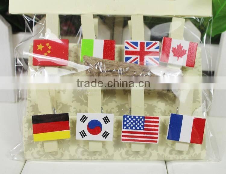 Natural Wooden Mini Craft Pegs Wood Colour Photo Hanging Spring Clips