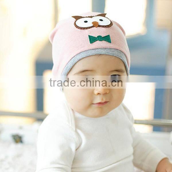 New Baby Boys Girls Hat Cotton Blends Caps Newborn Infant Baby Hat Owl Print