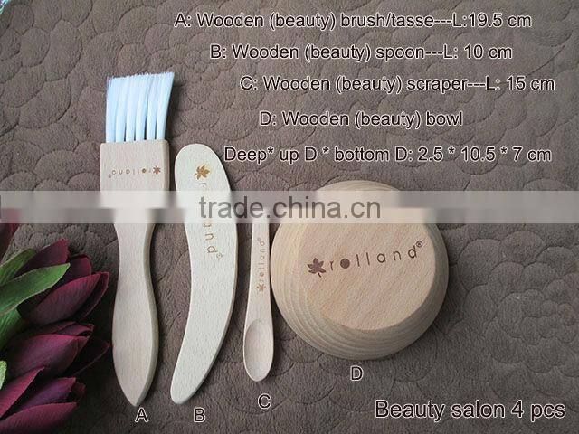 Bamboo beauty tool set