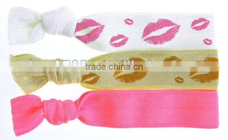 Glitter Elastic Hair Ties Knotted Hair Ties Ponytail Holders For Girls