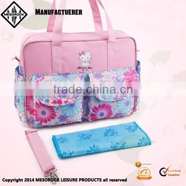 New Fashion Multifunctional Custom Wholesale Mummy Bag Baby Diaper Nappy Bag