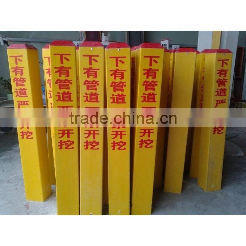 FRP railway safety warning signs pile