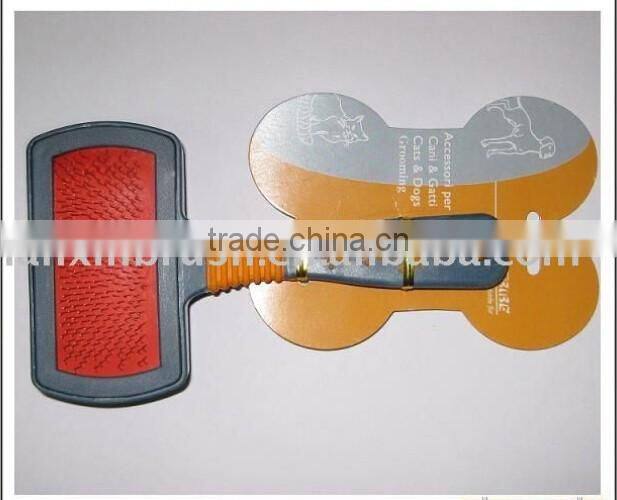plastic animal cleaning pet brush for dog grooming