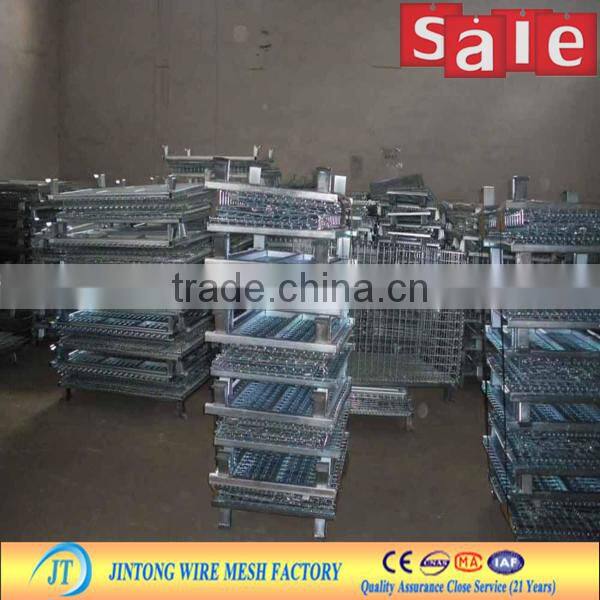 Folding Steel Wire Container Welded Wire Containers