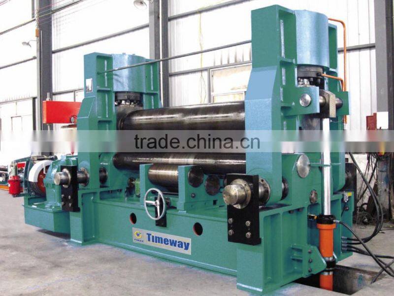 CNC Small Size Upper Roller Universal Three Roller Plate Rolling Machine with Pre-Bending