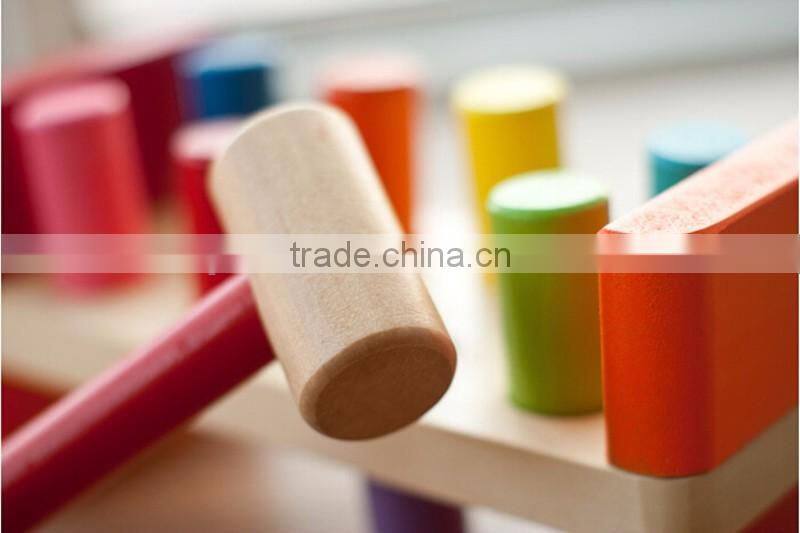 Factory OEM custom kids knocking game USA educational wooden toy