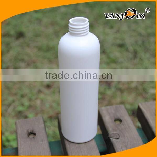 250ml Cylinder Round White HDPE Plastic Bottles