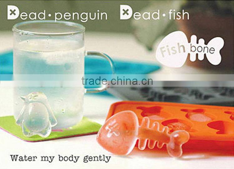 Home Houseware Ice Cube Mold Soft Plastic Tray Jelly Chocolate Maker Duck