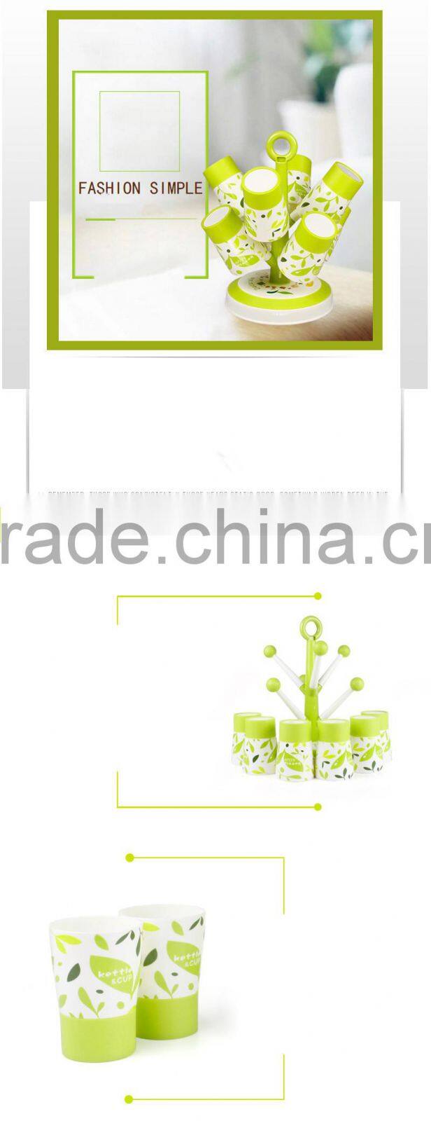 Mug Hooks Stand Tree organizer 8 pcs Racks Kitchen Cup Holder Coffee Tea Home Collection with 8 cups