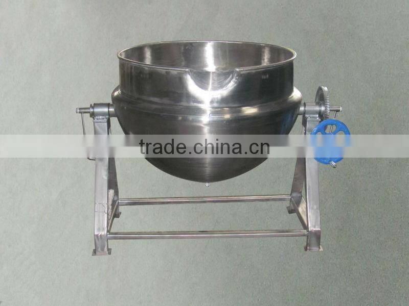 (steam heating cooking kettle) 200Liter tilting jacketed kettle