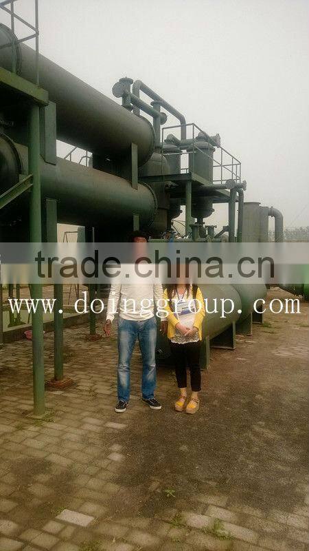 Automatic China truck tire to diesel oil recycling machine