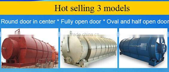 JINZHEN Q245 boiler steel waste tires oil extraction plant