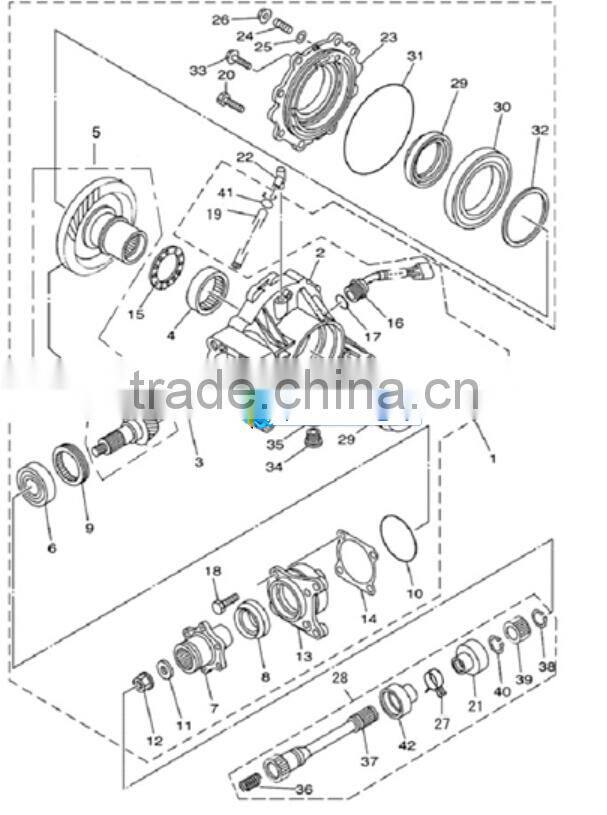 ATV Rear Axle Assembly,Used on HISUN, HS500,HS600,HS700 ATV