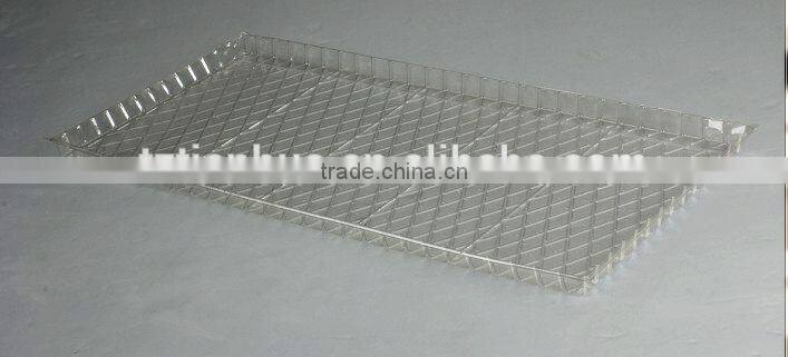 PVC clear hydroponic seed flat trays, rice seed growing trays