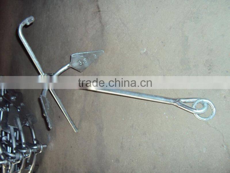 2.5KG hot dipped galvanized Marine Anchor Small Folding Boat Anchor