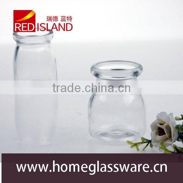 glass manufactory supply mini clear glass jar, tumbler glass jar