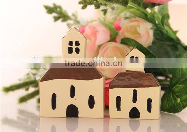 Zakka grocery Aegean Sea small decorative house micro landscape accessories resin ornaments background props