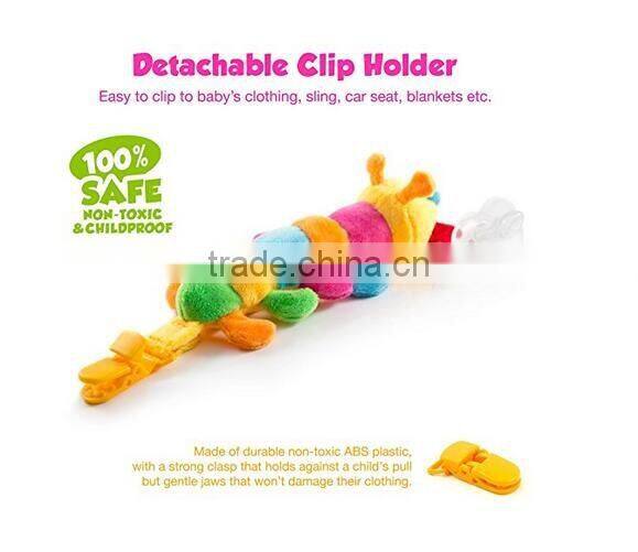 Soft Plush Toy with Detachable Silicone Baby Pacifier