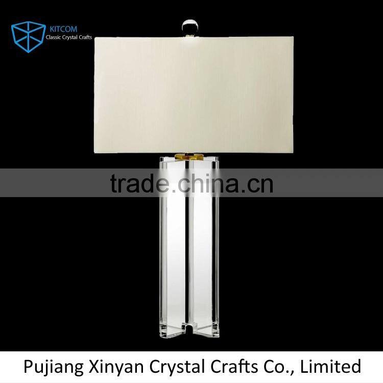 Crystal table lamp for living room decor