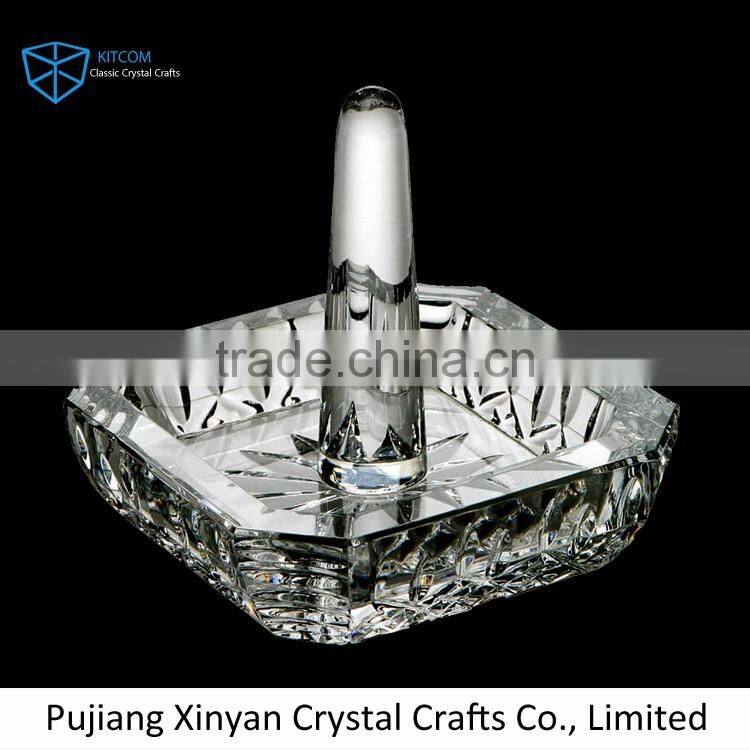 Factory Supply excellent quality wedding favors crystal candle holder for wholesale