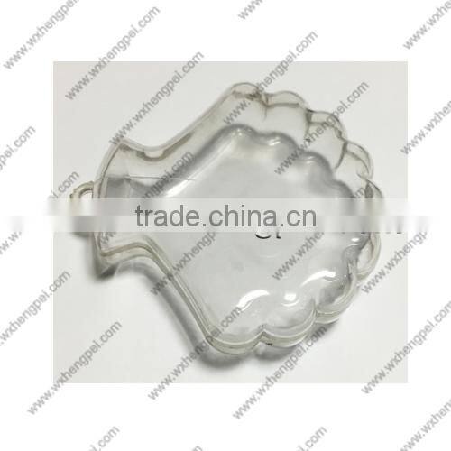 Cleverish portable cute transparent shell plastic storage jewelry wedding box kit