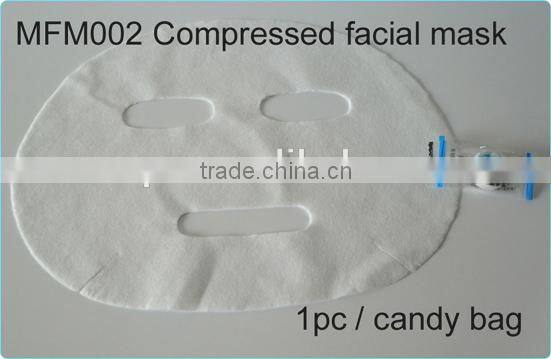 Promotion Gifts 100% Biodegradable Rayon Compressed Facial Mask With Candy Package