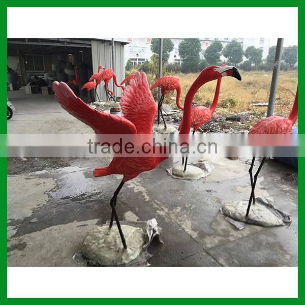 FO-502 fiberglass sculpture with birds shape for decorate