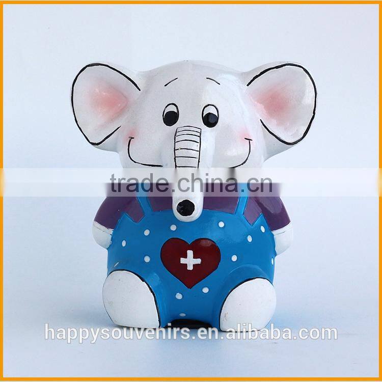 Lovely cheap resin cow piggy coin bank for kids