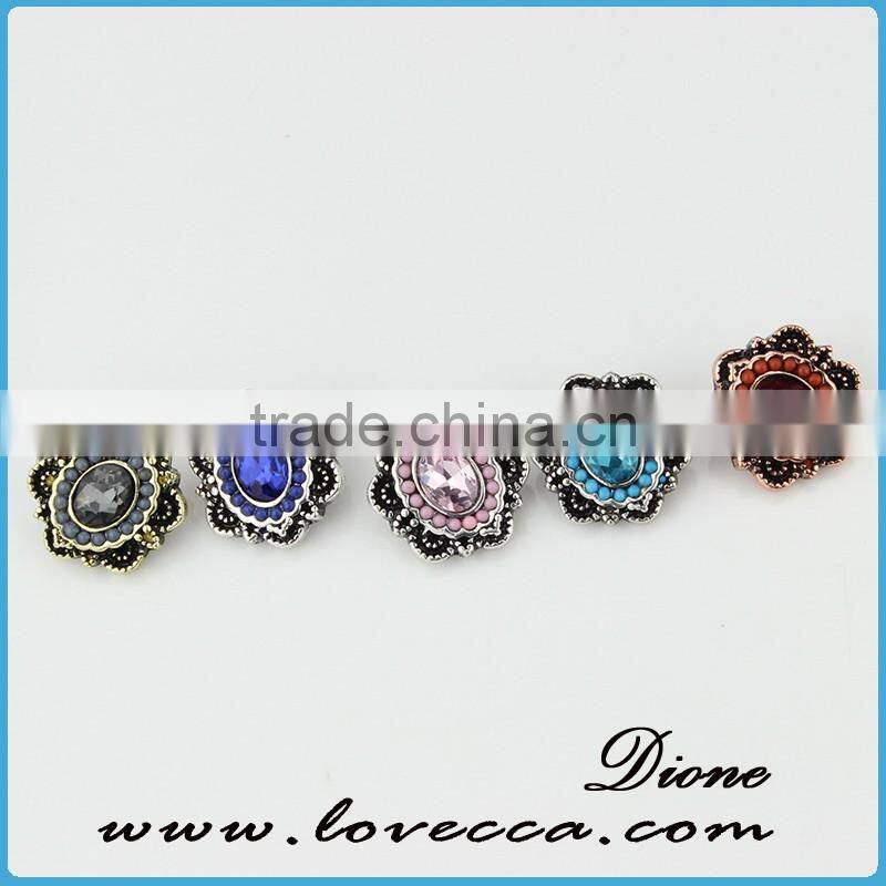DIY Custom Snap Charm Wholesale Crystal Snap Button Jewelry