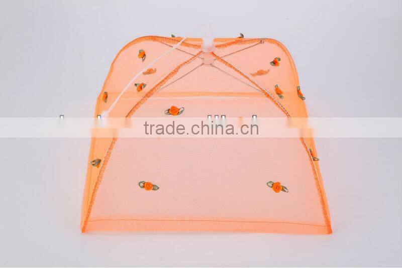 Fixed food cover with flowers