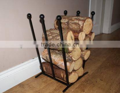 Wood burner stove log holder