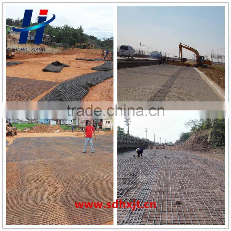 Biaxial plastic geogrid polyester geogrid