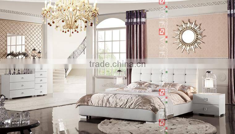 New! 6 Piece Queen Size White Modern Platform Bed Room Furniture Bedroom Set