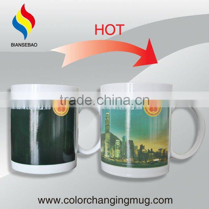2017 promotional item 11oz mug custom color changing with logo