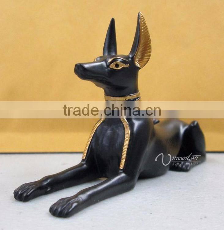 resin outdoor decorative life size egyptian anubis statues for sale