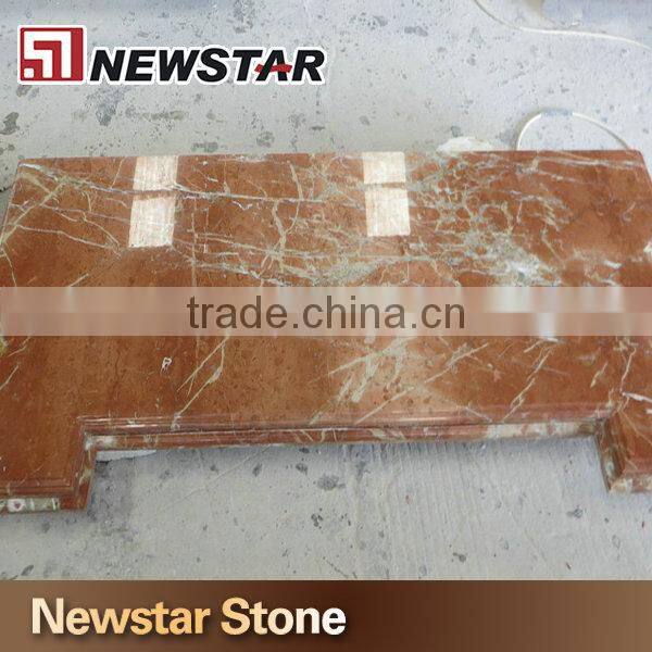 Newstar Rojo Alicante Red Marble Vanity Top Counter Tops for Hotel Designs