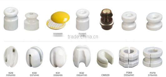 all different types of electrical series porcelain ceramic insulators