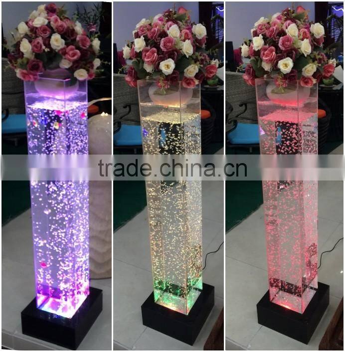 customized water bubble wall waterfall wall with led light