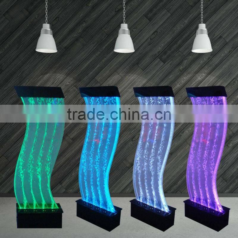 customized water bubble wall waterfall wall with led light