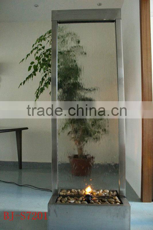 glass waterfall stained glass room divider