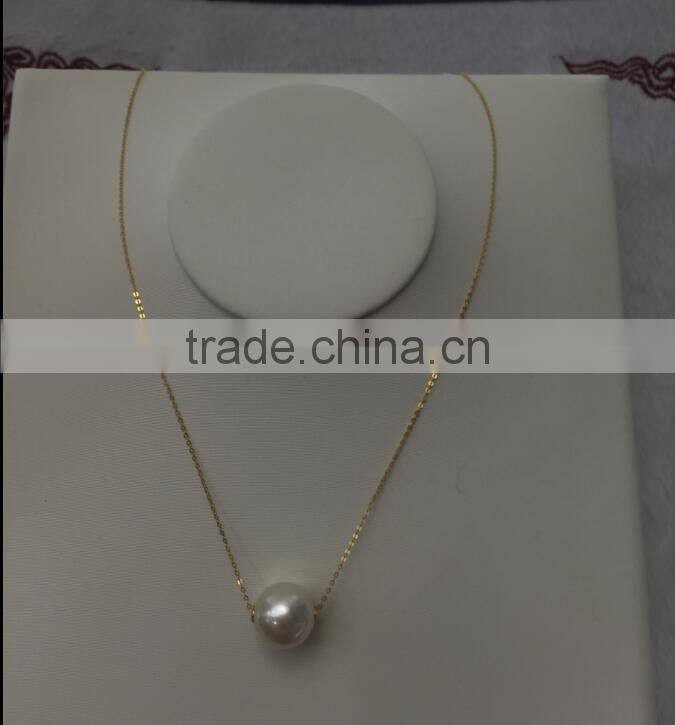 AAA 9-10mm white freshwater pearl necklace