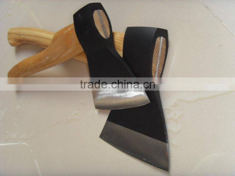 Forged Russian type axe with wooden handle