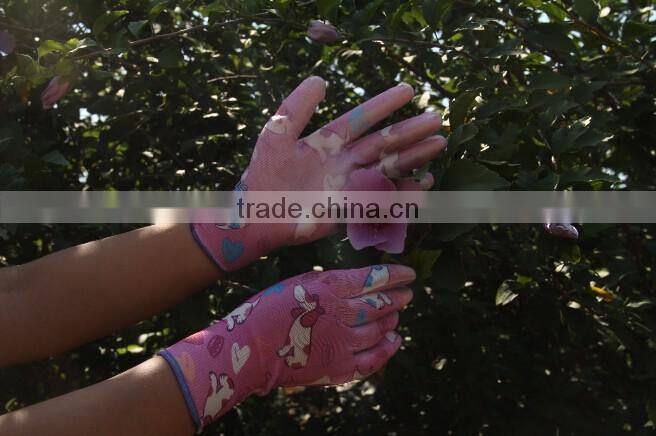 2017 Hot Sale DMF Free PU garden gloves
