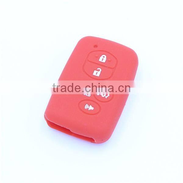 5 buttons silicone car key shell jacket for toyota