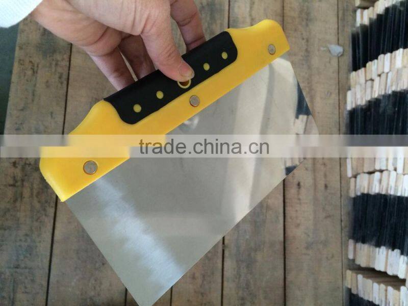Stainless steel Scraper with double color handle