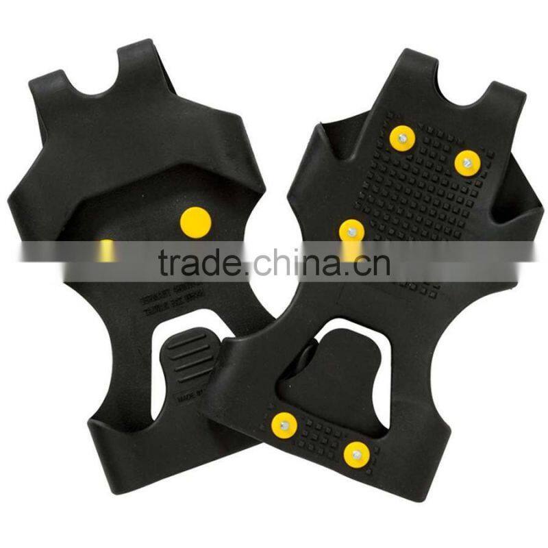 Safety shoes with ice and snow grips
