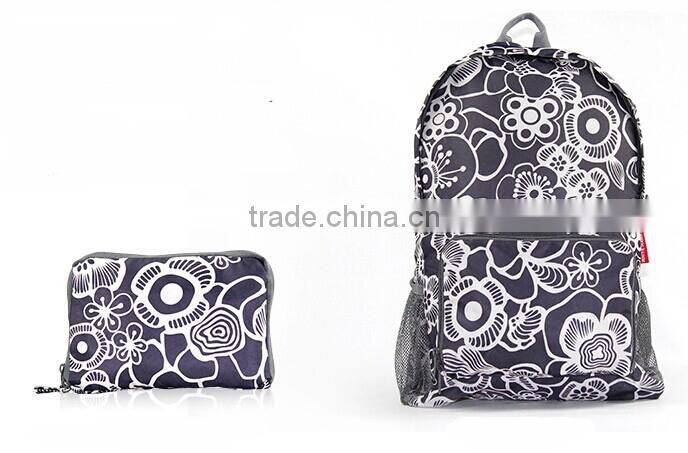 Colorful polka dots folding school bag