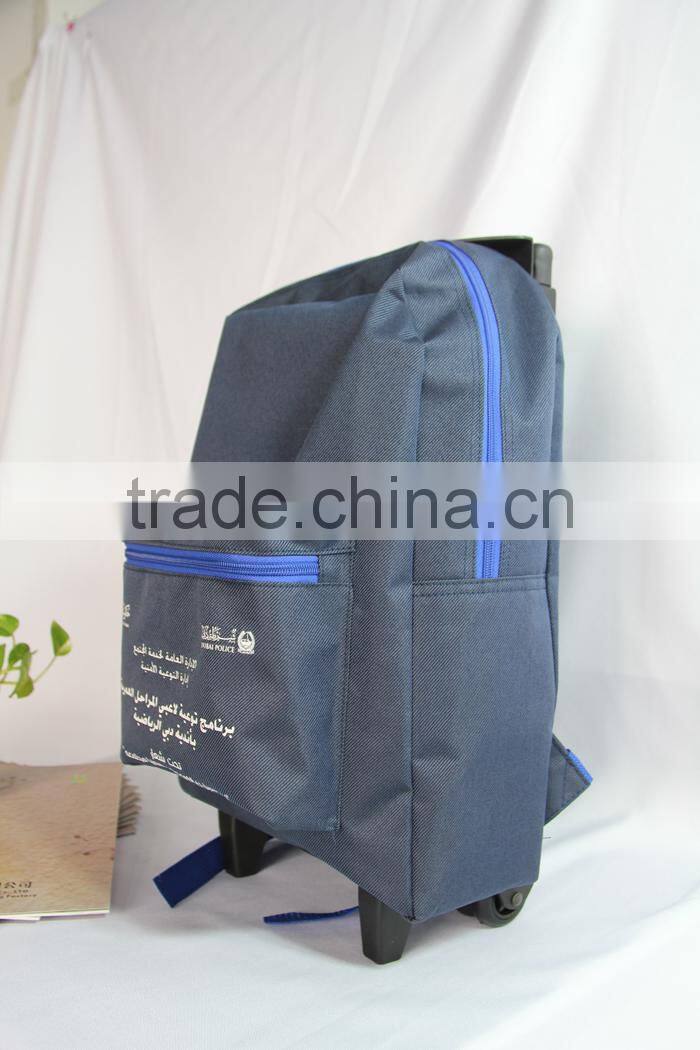 2015 Children,Kids Trolley School Bag with 600D Polyester